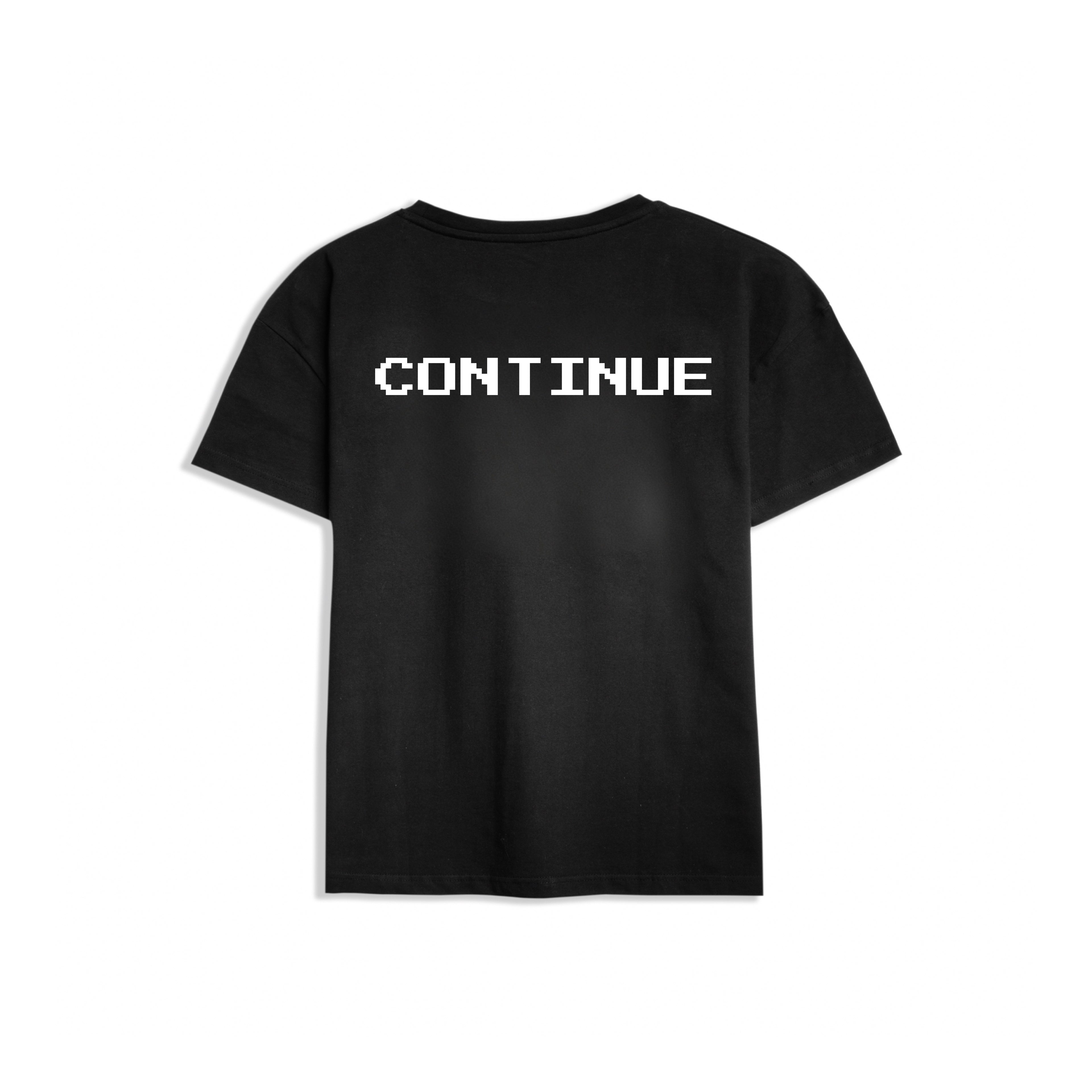 back graphic tee “Continue”