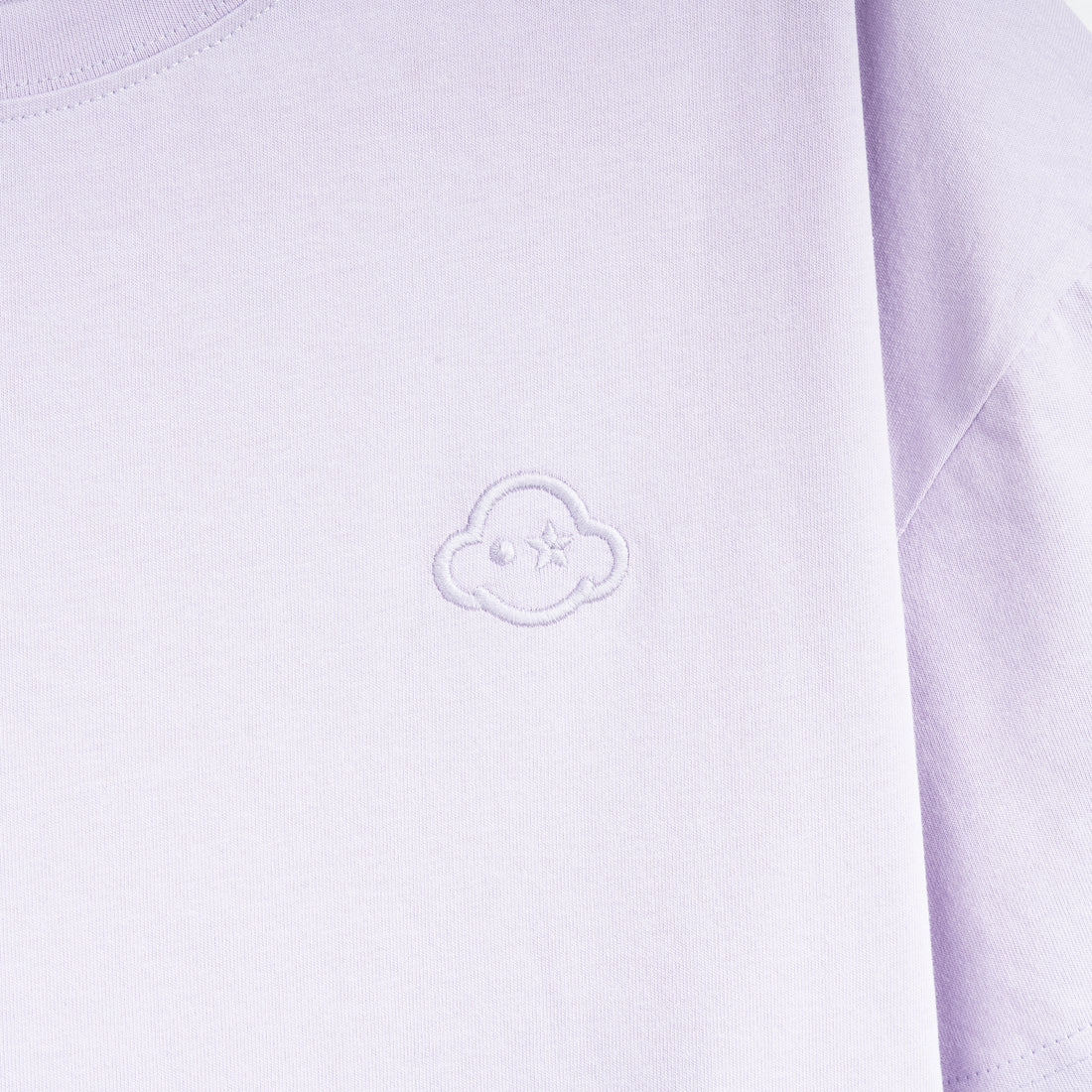 soft purple cotton relaxed fit t-shirt