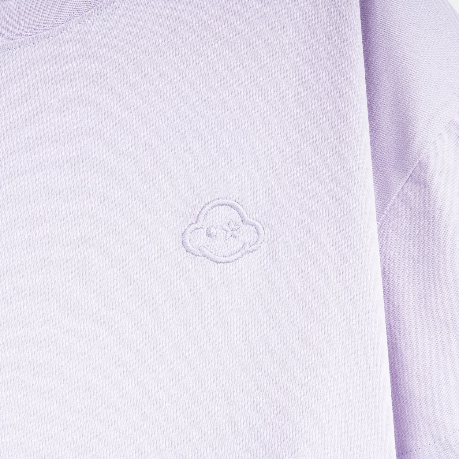 soft purple cotton relaxed fit t-shirt