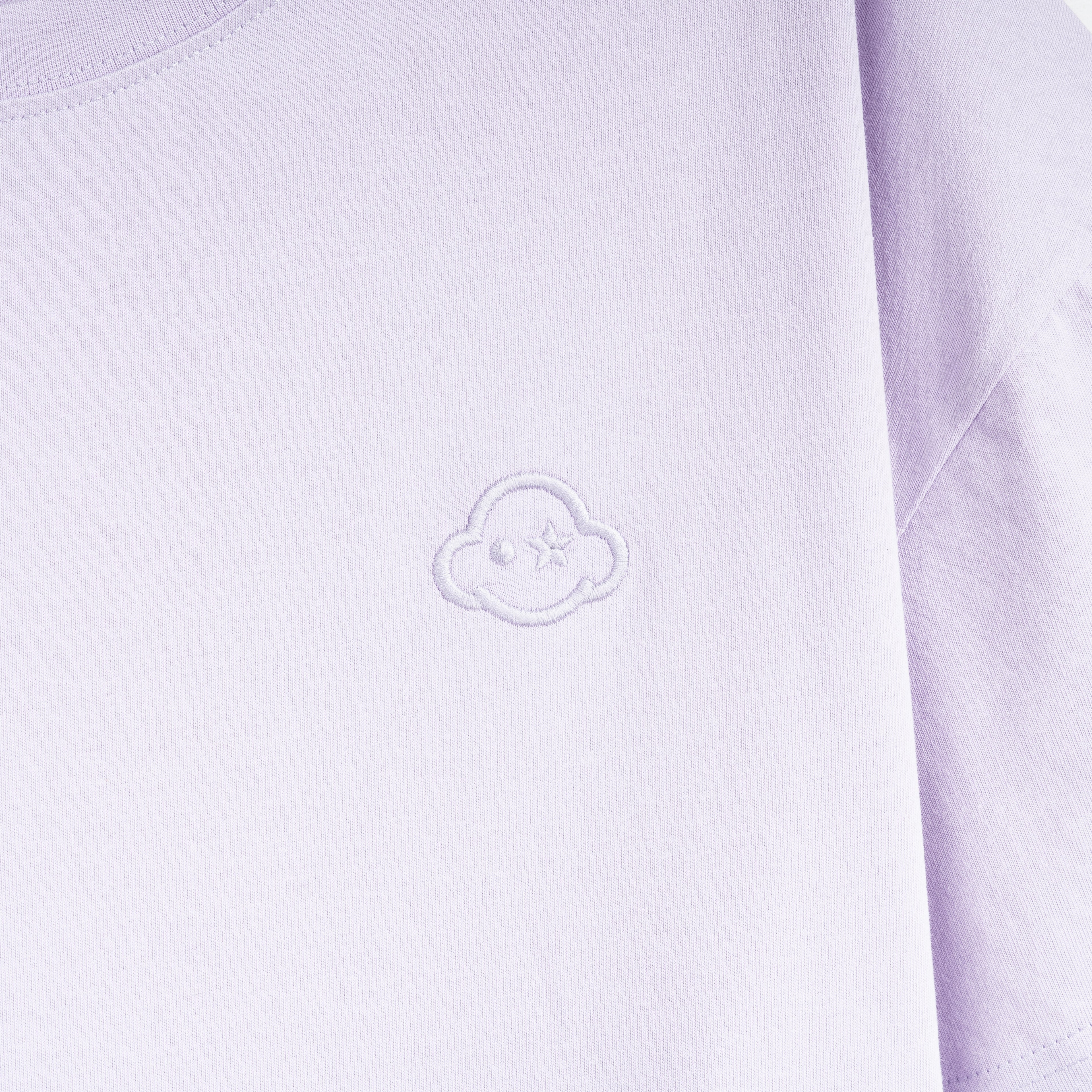 soft purple cotton relaxed fit t-shirt