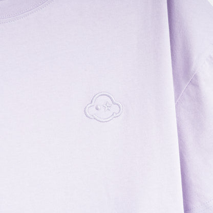 soft purple cotton relaxed fit t-shirt