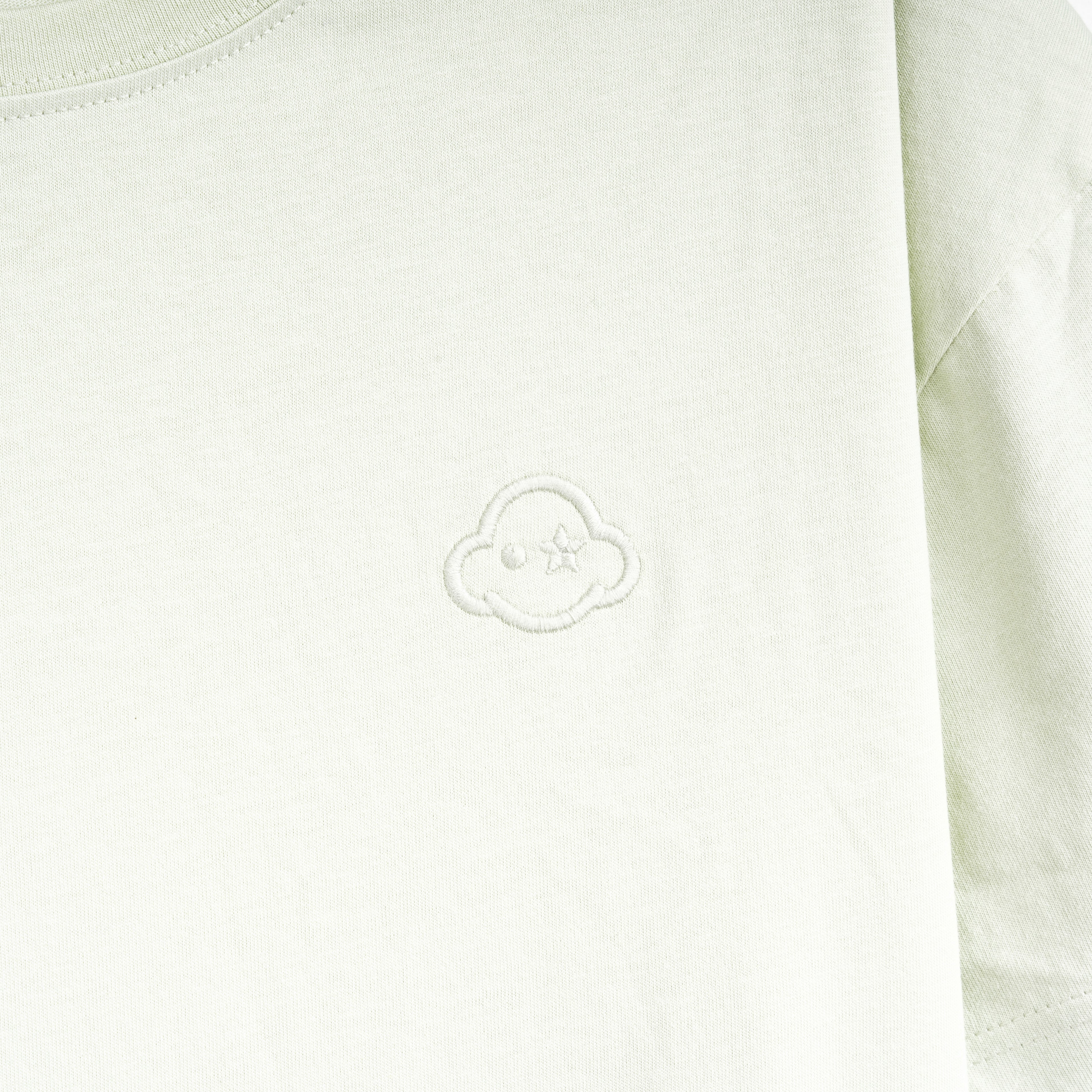 mint green cotton relaxed fit t-shirt