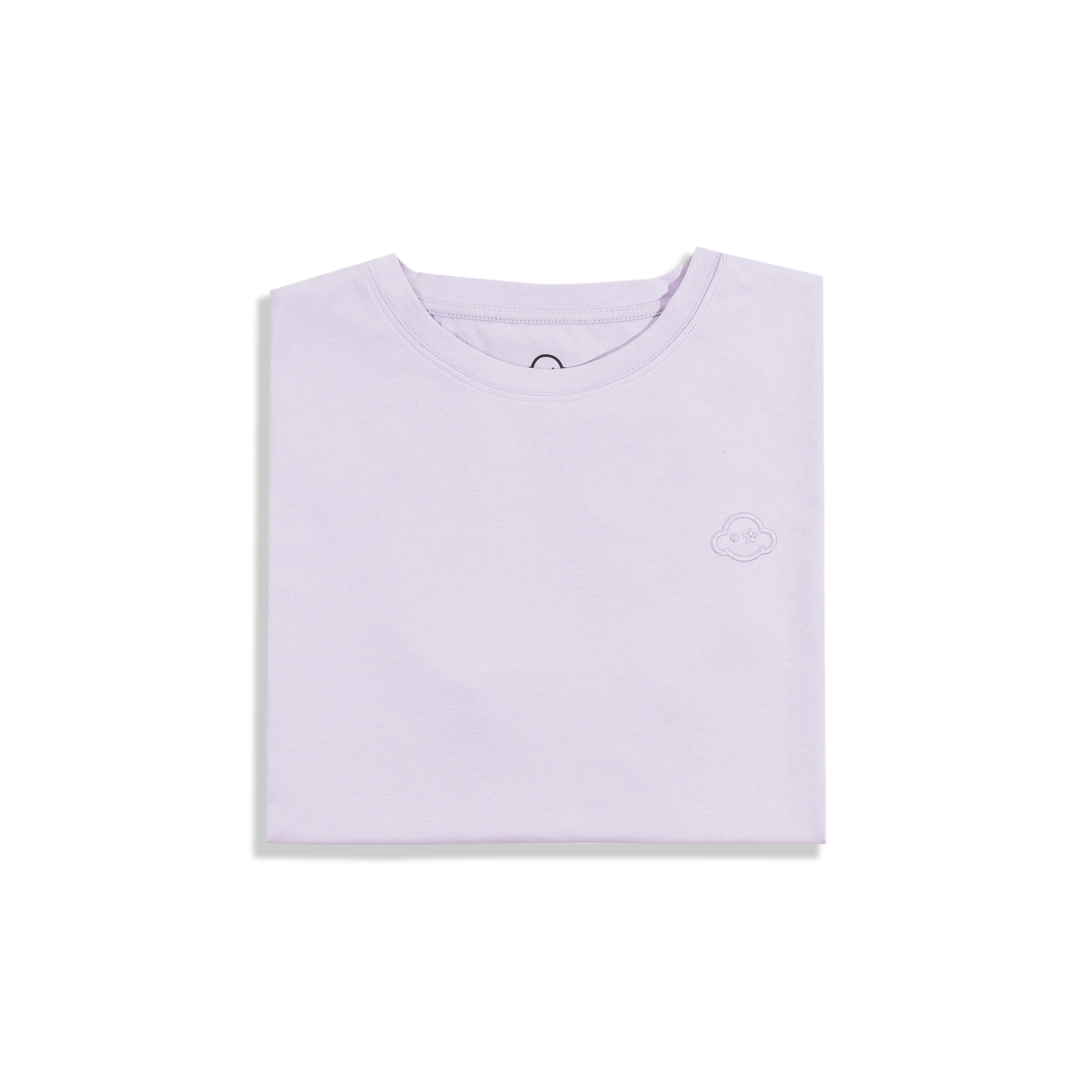 soft purple cotton relaxed fit t-shirt