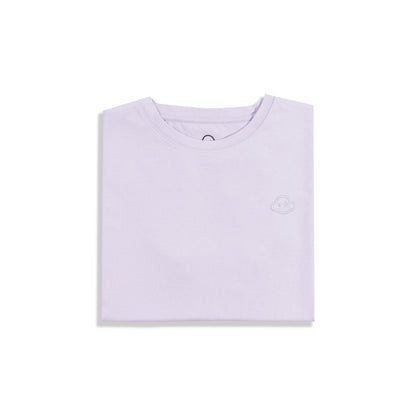 soft purple cotton relaxed fit t-shirt