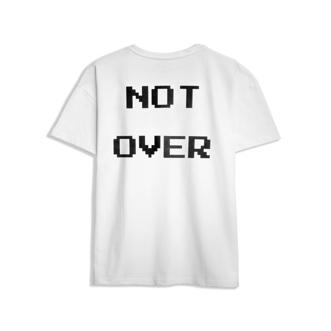 back graphic cotton relaxed fit t-shirt “Not Over”
