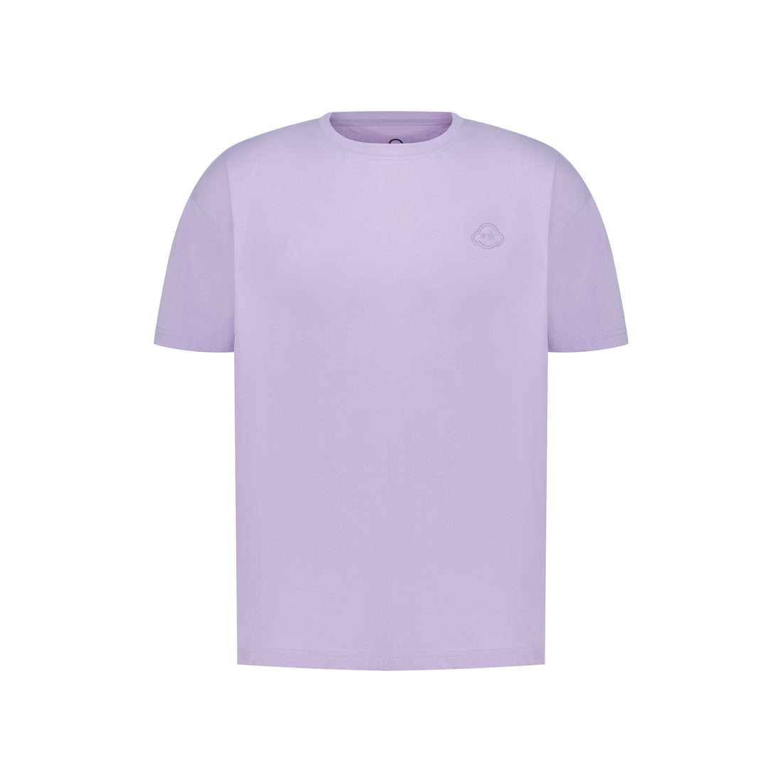 soft purple cotton relaxed fit t-shirt