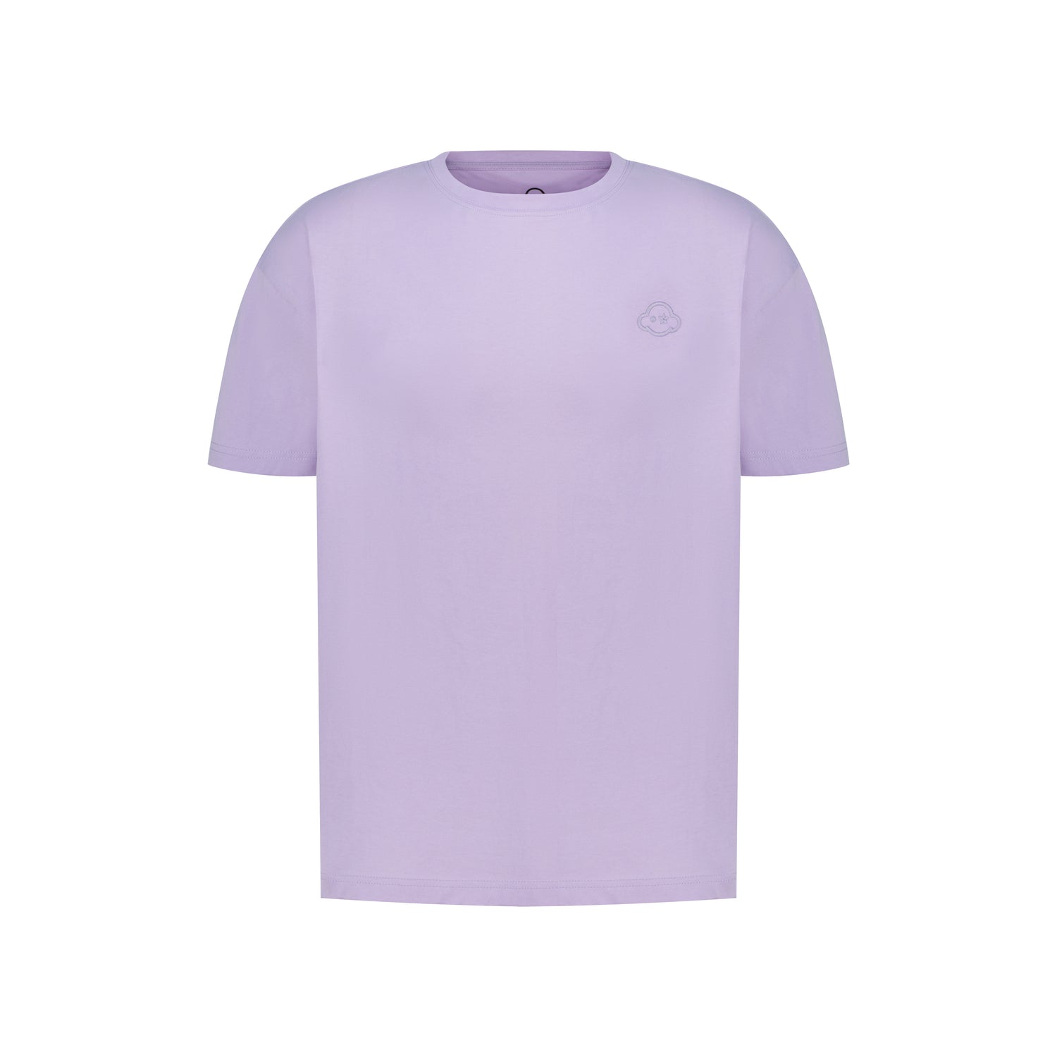 soft purple cotton relaxed fit t-shirt