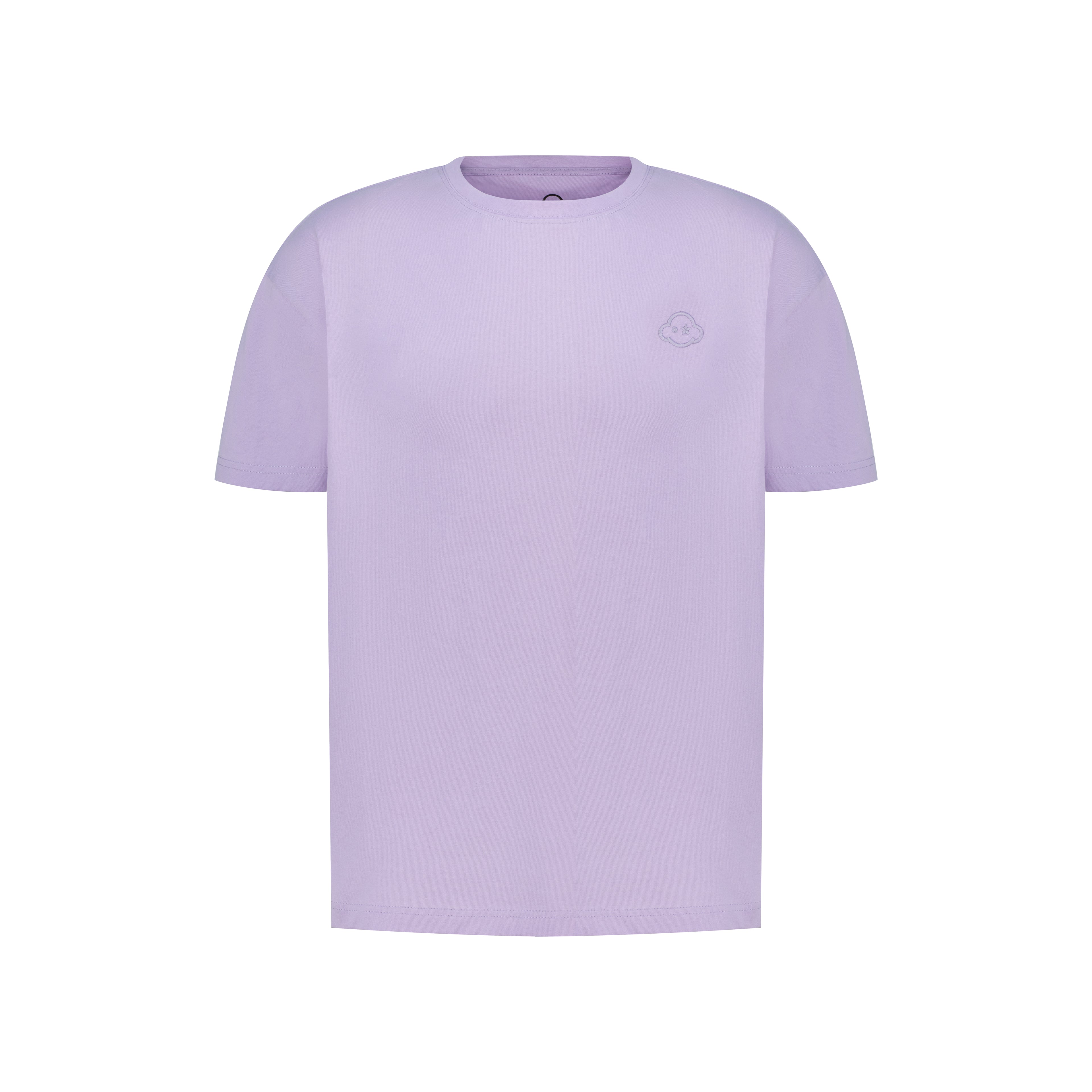 soft purple cotton relaxed fit t-shirt