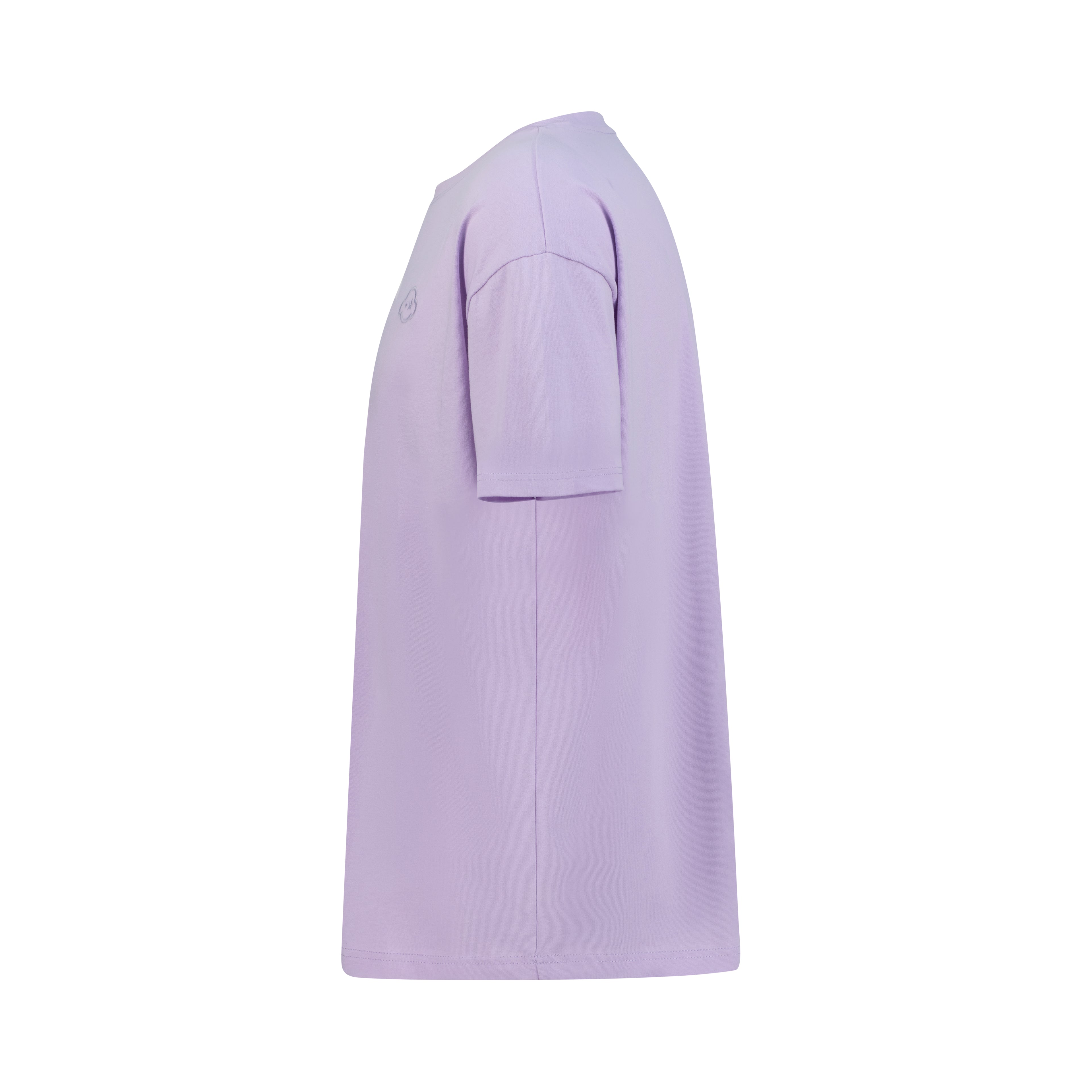 soft purple cotton relaxed fit t-shirt