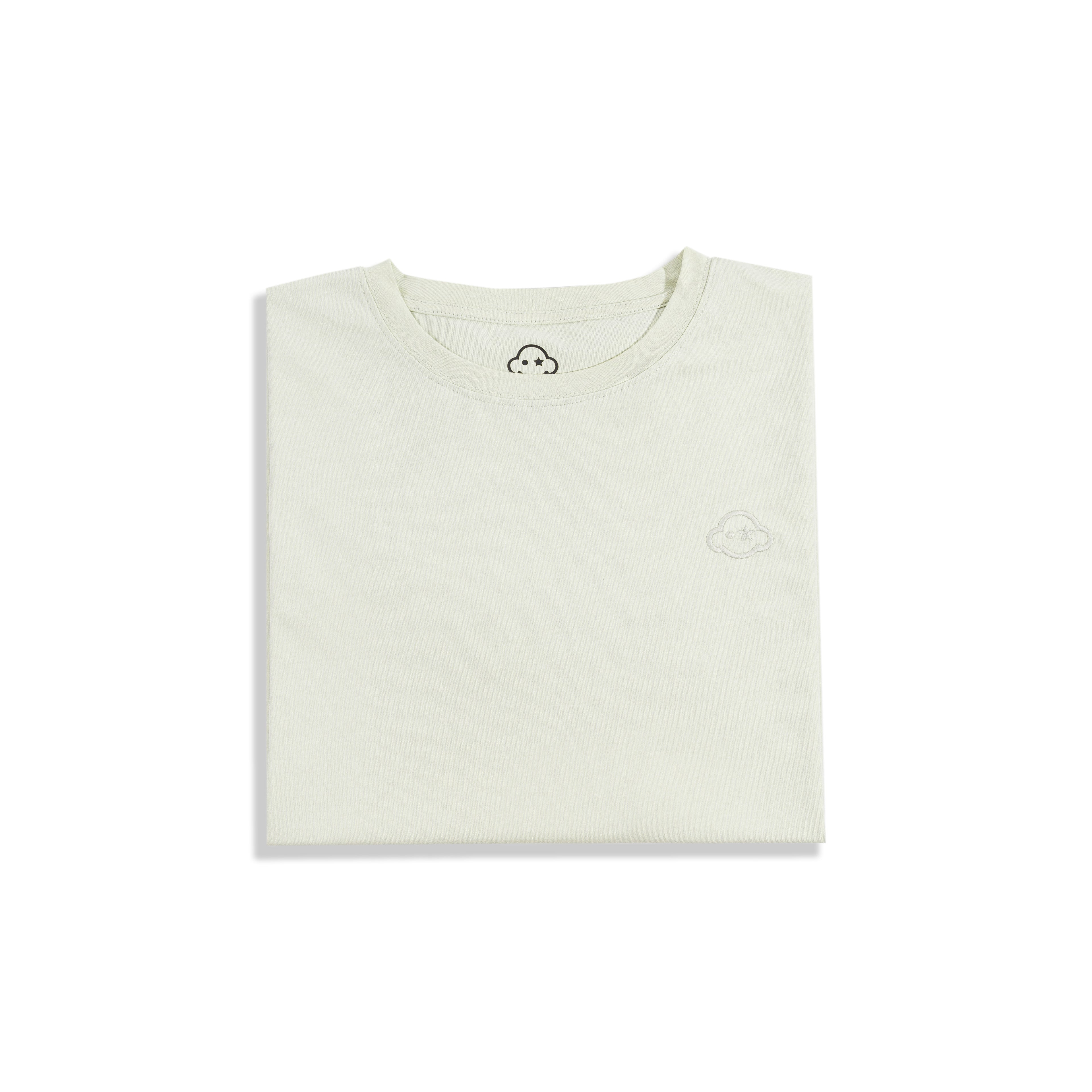 mint green cotton relaxed fit t-shirt