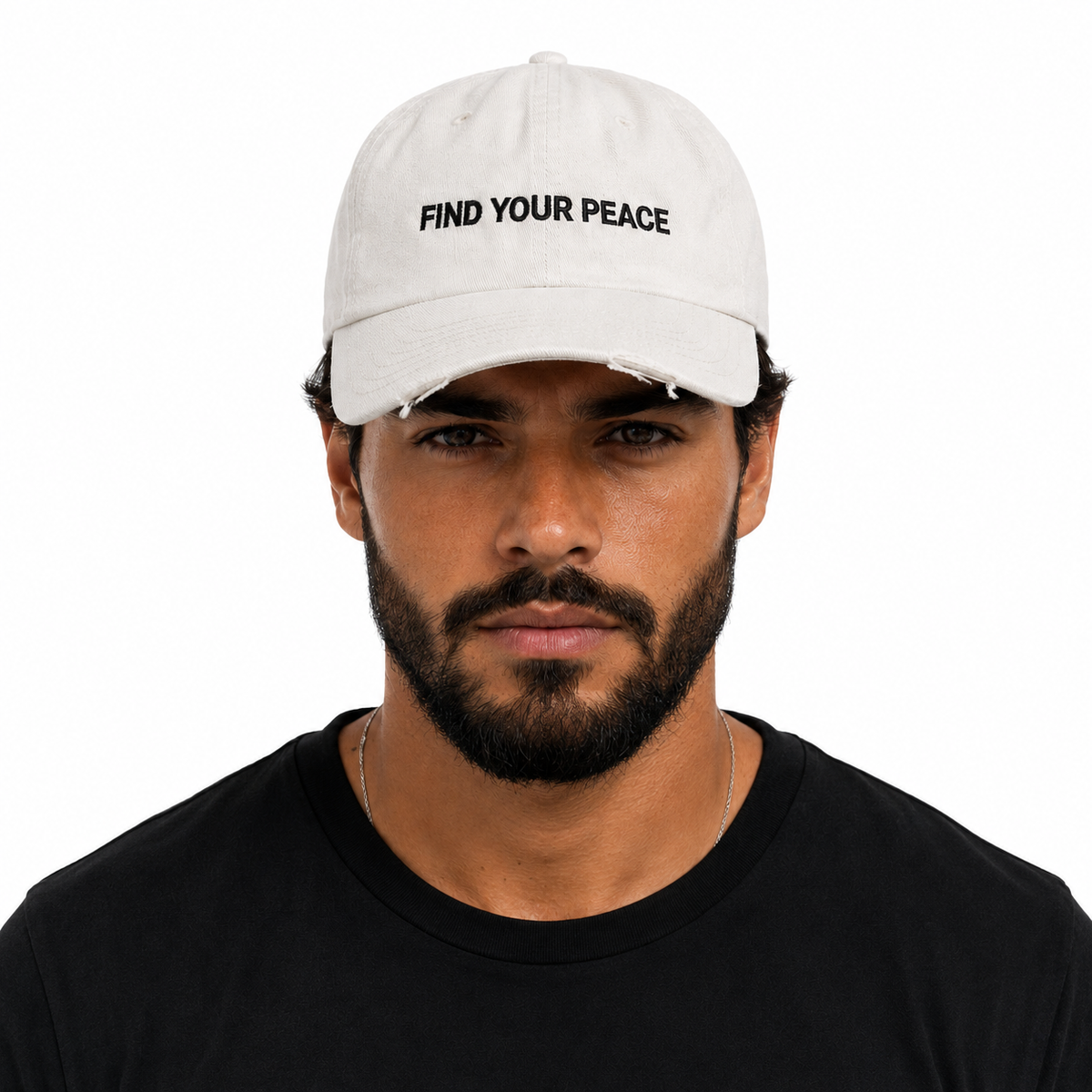 Find Your Peace | White Vintage Dad Cap - LIMITED
