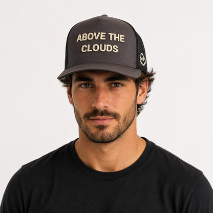 Above The Clouds | Grey-Black Trucker Cap