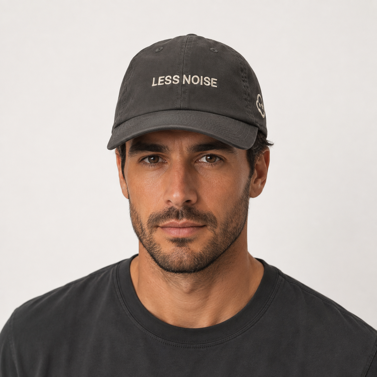 Less Noise | Dark Grey Dad Cap