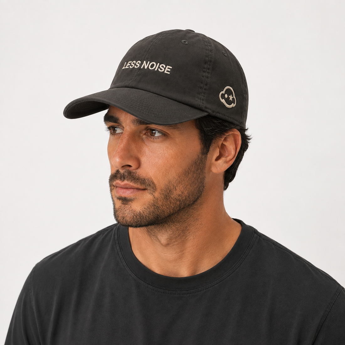 Less Noise | Dark Grey Dad Cap