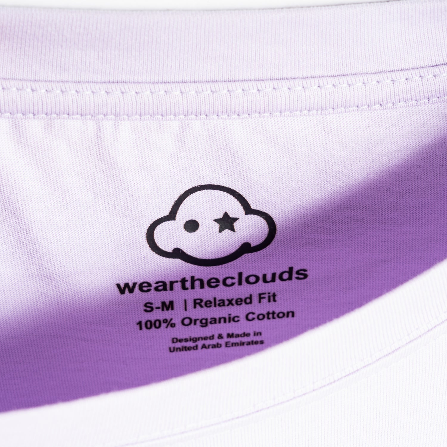 soft purple cotton relaxed fit t-shirt
