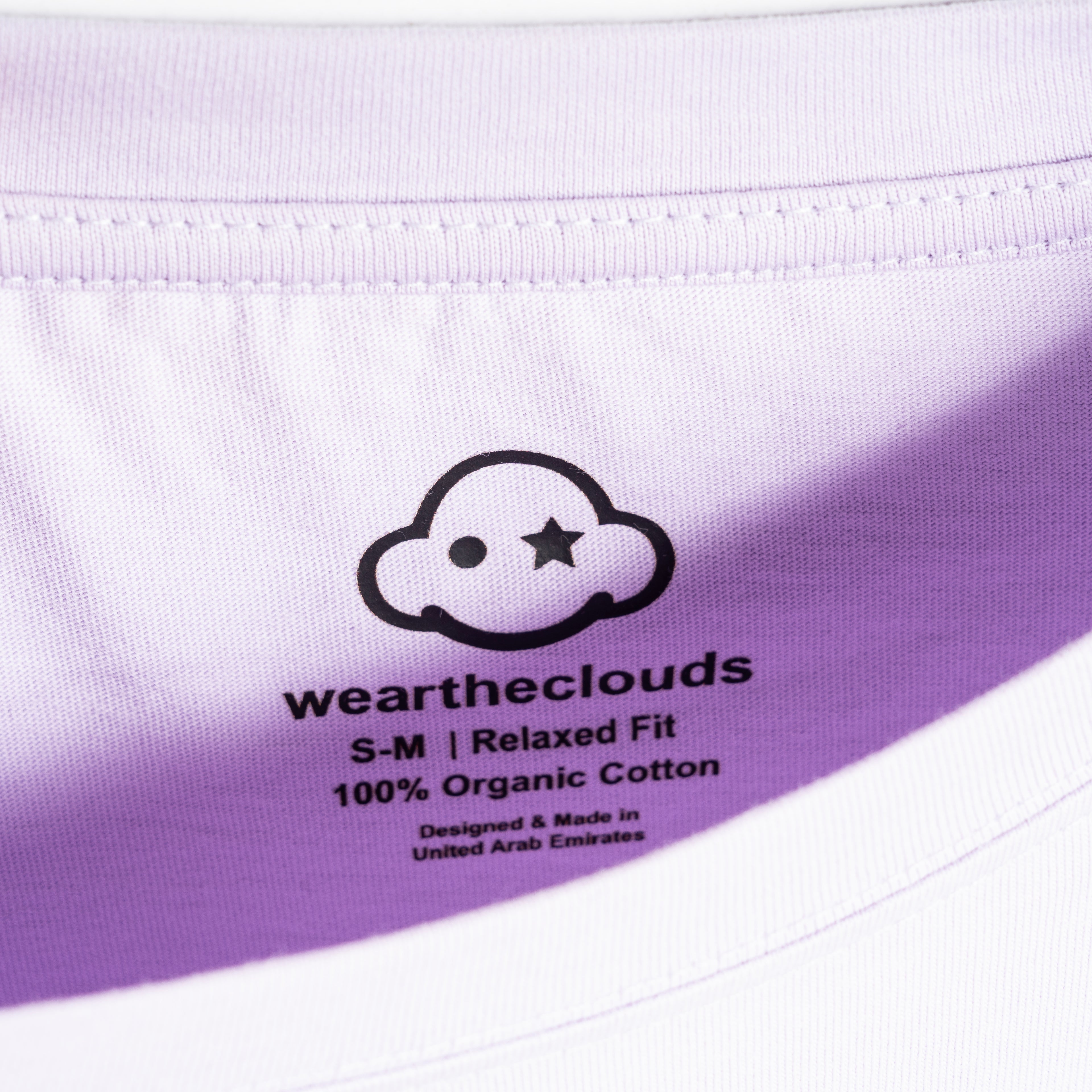 soft purple cotton relaxed fit t-shirt