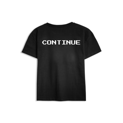back graphic cotton relaxed fit t-shirt “Continue”