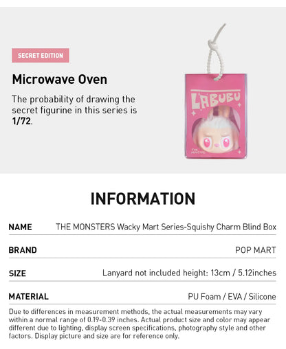 Labubu - Pinch Pendant Blind Box - The Monsters Wacky Mart Series