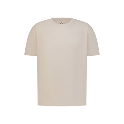 soft beige cotton relaxed fit t-shirt