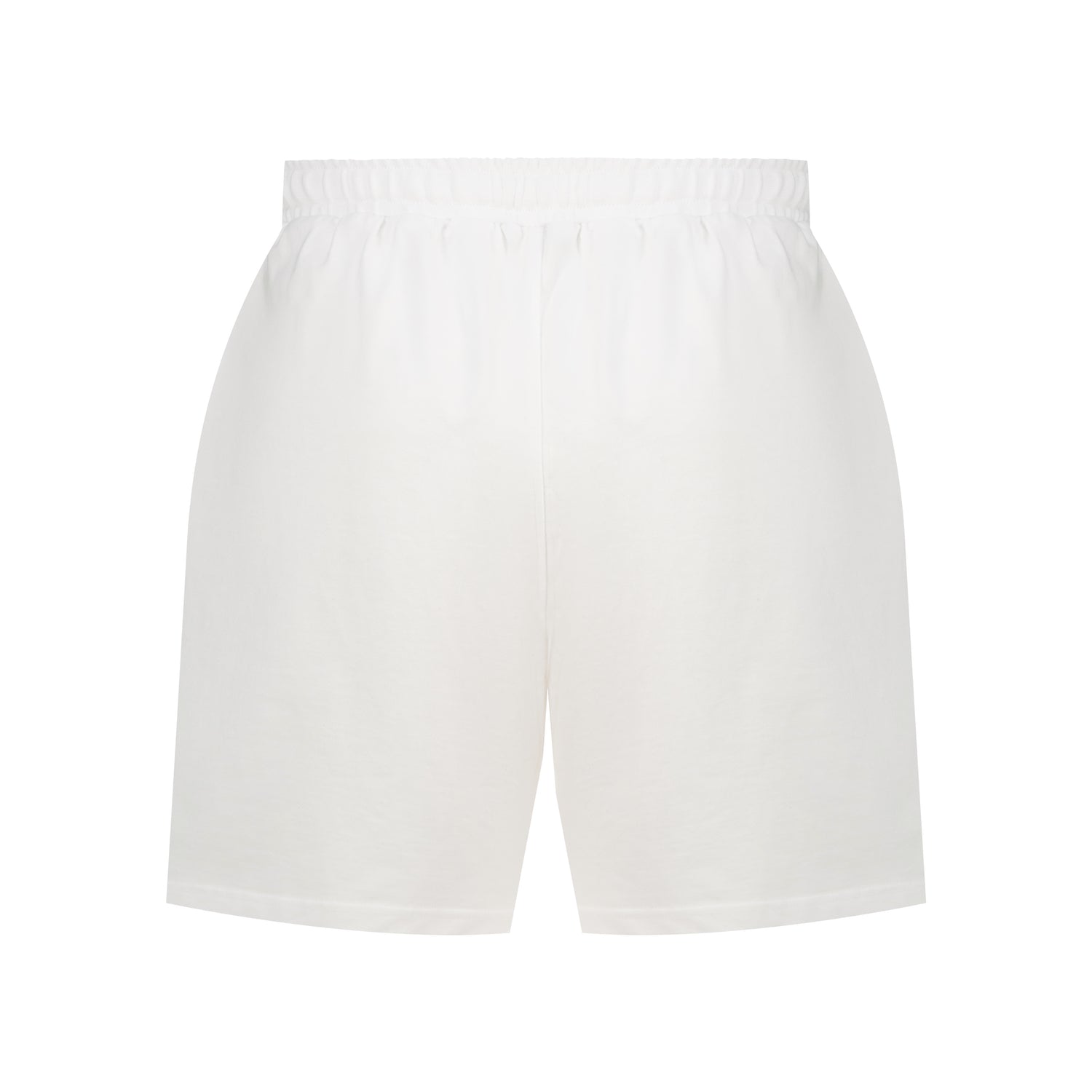 white limited edition cotton activewear shorts