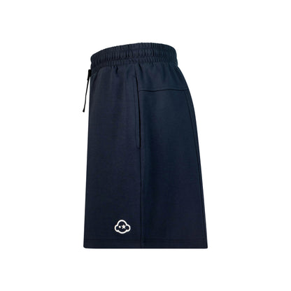 navy blue cotton loungewear shorts