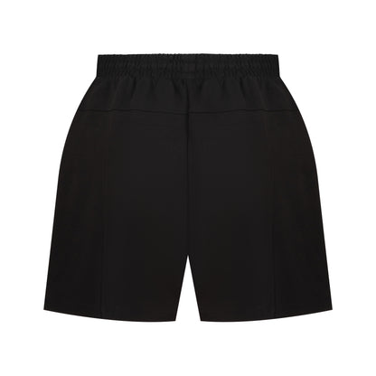 pitch black cotton loungewear shorts