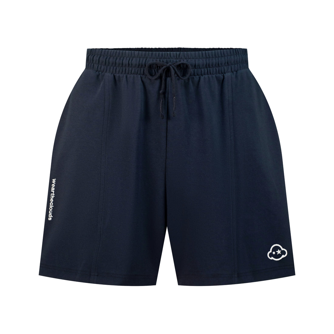 navy blue cotton loungewear shorts