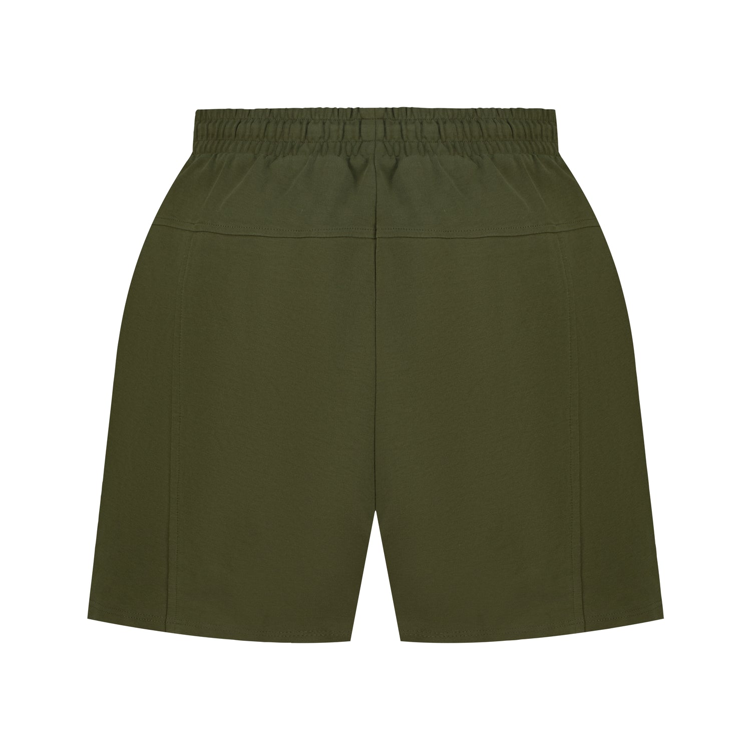 Green shorts on a white background. White cotton activewear pants with a small black logo on the left leg, featuring a relaxed fit and drawstring waist. 100% Cotton available in Dubai same day delivery best of summer and winter casual streetwear unisex men and women shorts and t-shirts available in UAE fast delivery and same day delivery available Pants joggers jogger pants